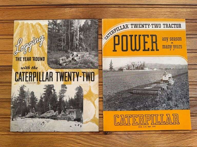 (2) Caterpillar Twenty Two Crawler Sales Literature image