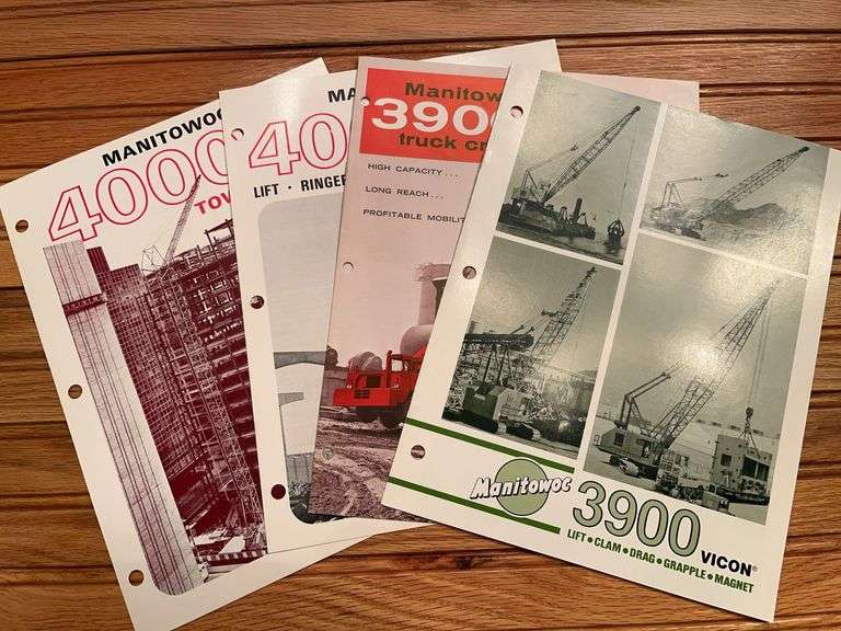 (4) Manitowoc Crane Sales Literature image