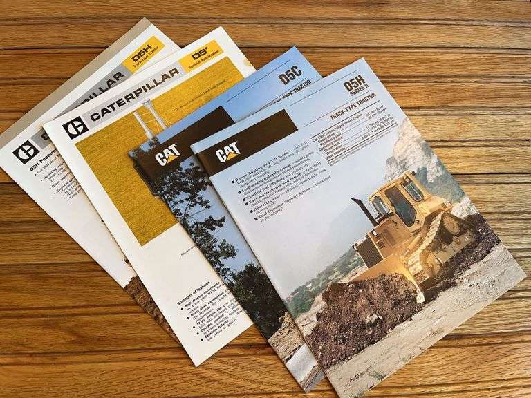 (4) Caterpillar D5 Crawler Sales Literature image