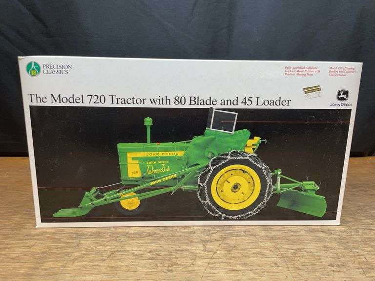 1/16 John Deere 720 w/Loader + Blade Precision NIB Ertl image