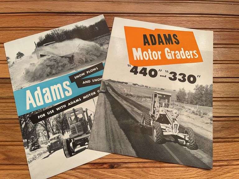 (2) Adams Motor Graders Sales Literature image
