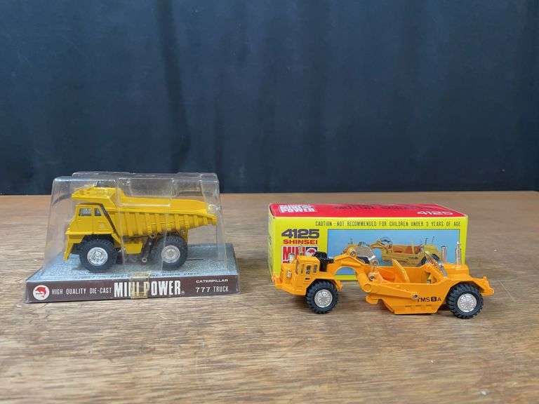 (2) Catepillar 777 Truck + Mitsubishi Scraper NIB Shinsei image