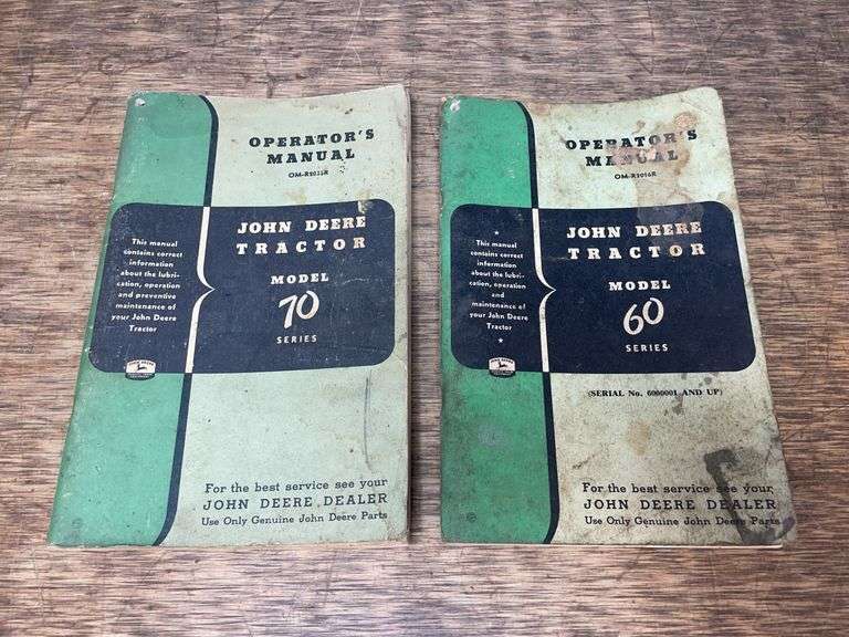 (2) John Deere 60 + 70 Operator's Manuals image