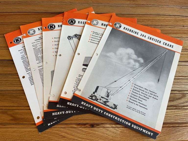 (6) Koehring Spec Sheets image