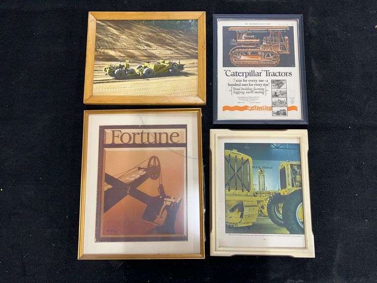 (4) Framed Ads + Picture image