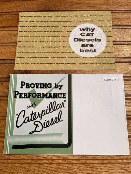 (2) Caterpillar Diesel Sales Literature image