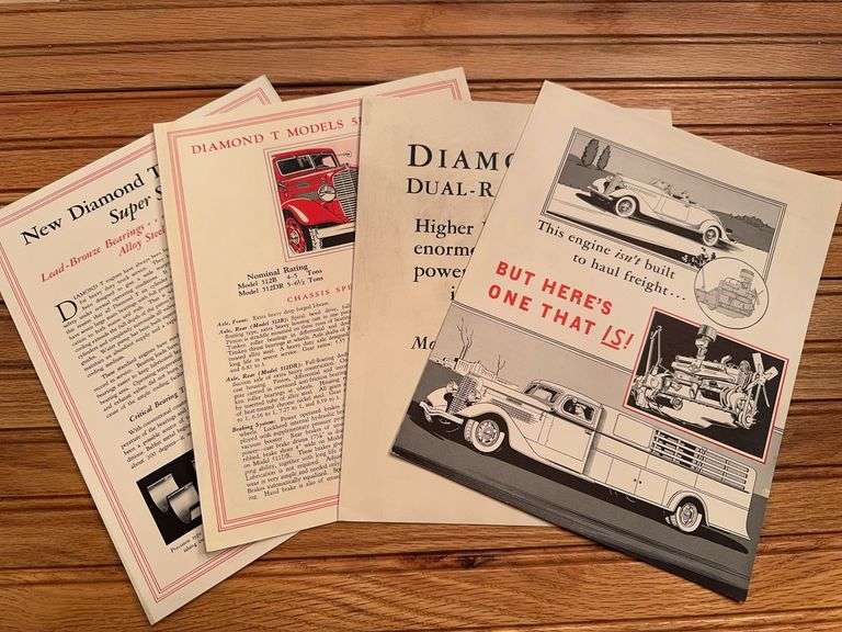 (4) Diamond T Truck Sales Literature image