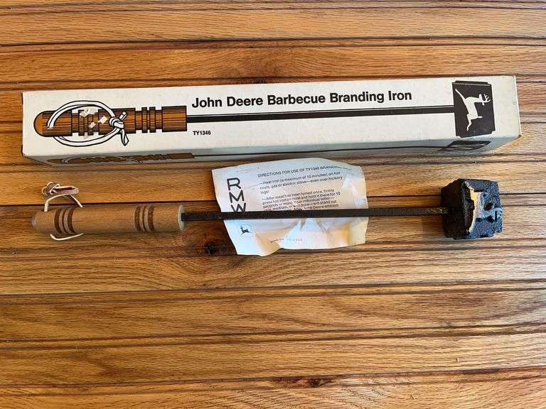 John Deere BBQ Branding Iron NIB image