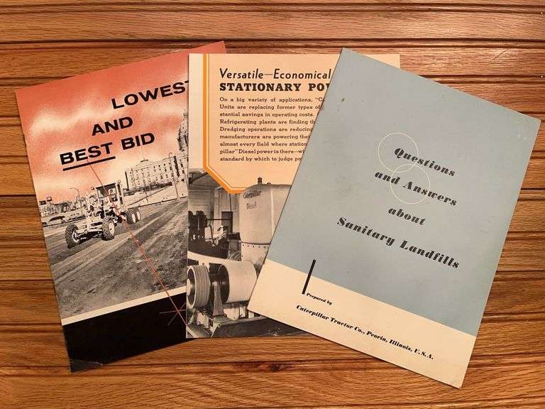 (3) Caterpillar Sales Literature image