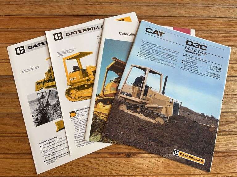 (4) Caterpillar D3 Crawler Sales Literature image