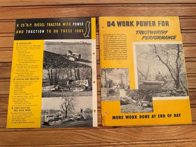 (2) Caterpillar Crawler Sales Literature image