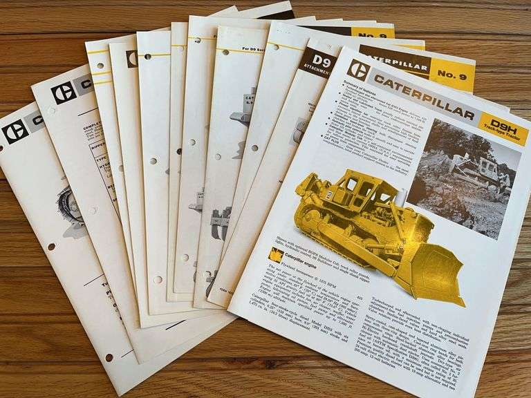 (12) Caterpillar D9 Spec Sheets image