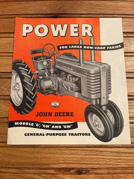 1948 John Deere G Tractor Sales Literature image