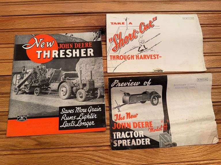 (3) John Deere Implement Sales Literature image