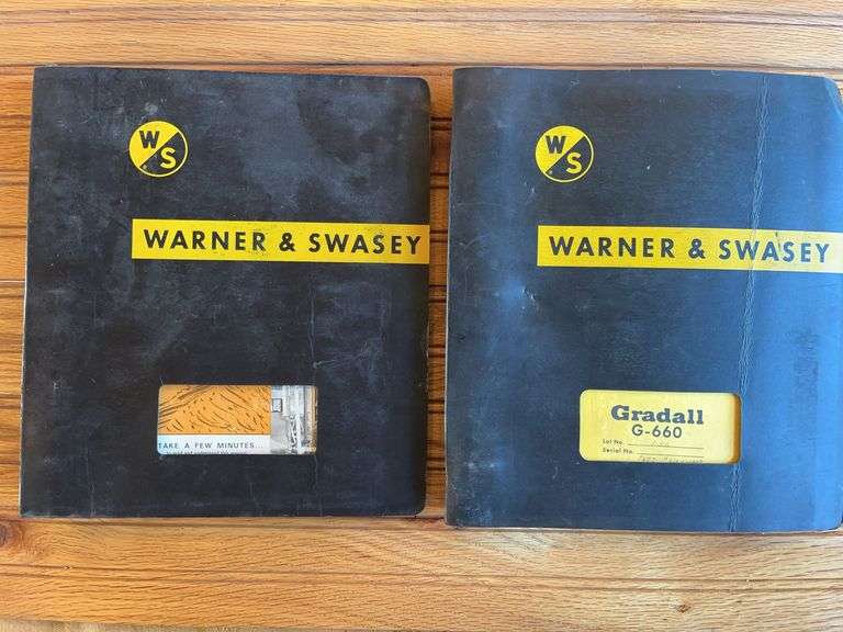 (2) Warner & Swasey Gradall Manuals image