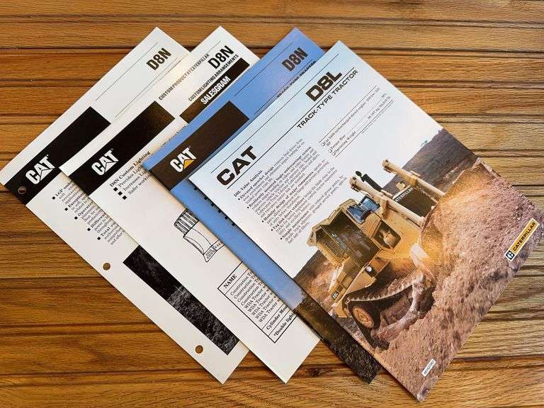 (4) Caterpillar D8 Crawler Sales Literature. image