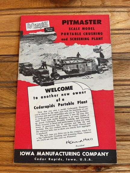 Reuhl Cedarapids Pitmaster Toy Literature image