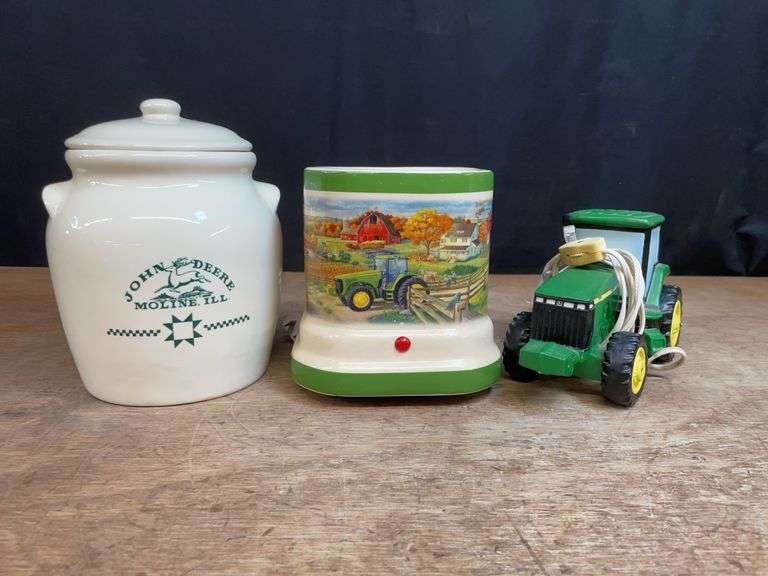(3) John Deere Canister, Candle Warmer, Night Light image