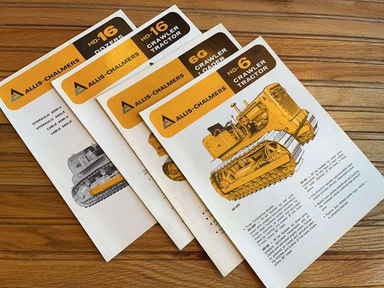 (4) Allis-Chalmers Crawler Spec Sheets image