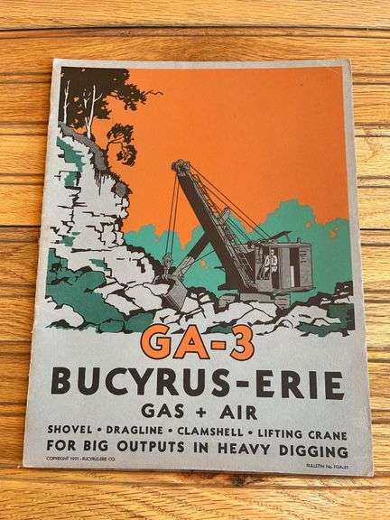 1931 Bucyrus-Erie GA-3 Catalog image
