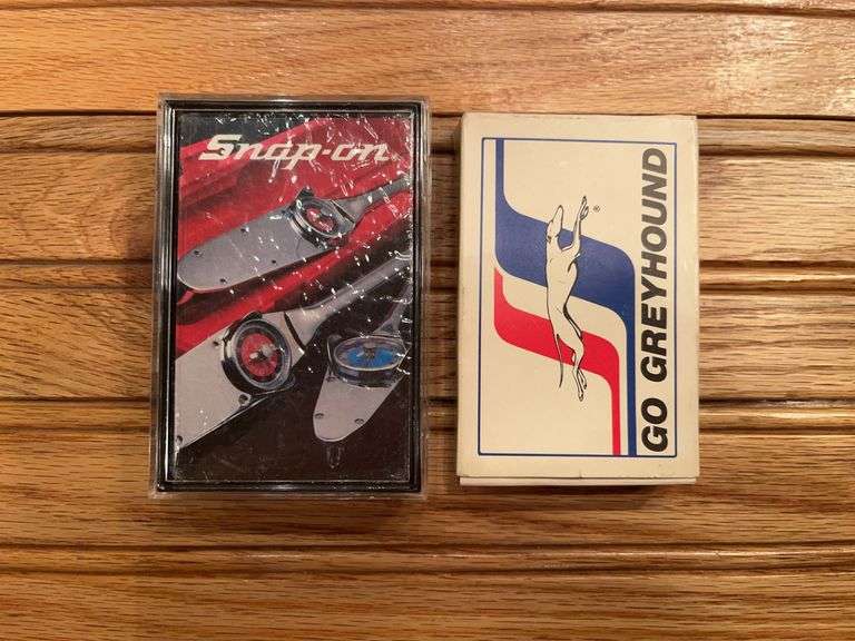 (2) Greyhound + Snap-On Playing Cards image