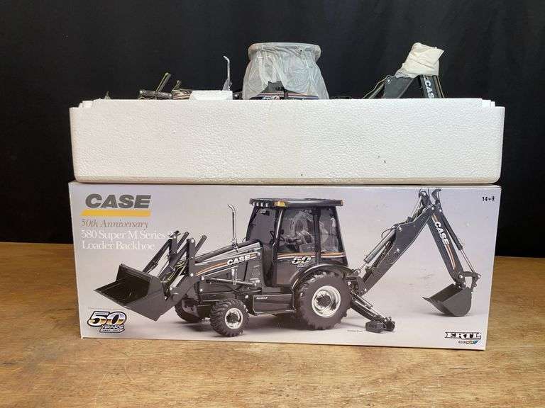 1/16 Case 580 Super M Backhoe 50th Anniversary NIB Ertl image