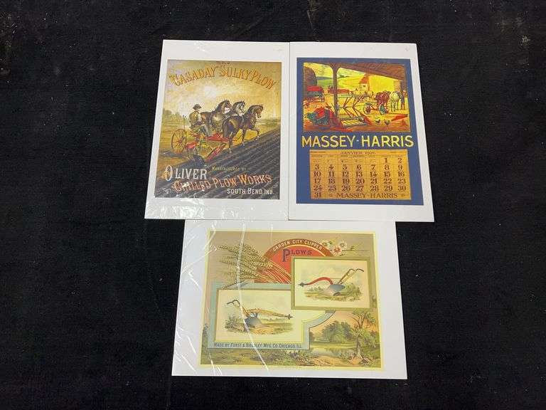 (3) Oliver, Massey-Harris, Furst & Bradley Prints image
