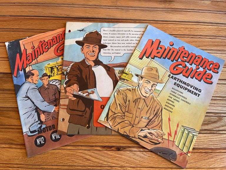 (3) Caterpillar Operators Handbooks + Maintenance Guides image