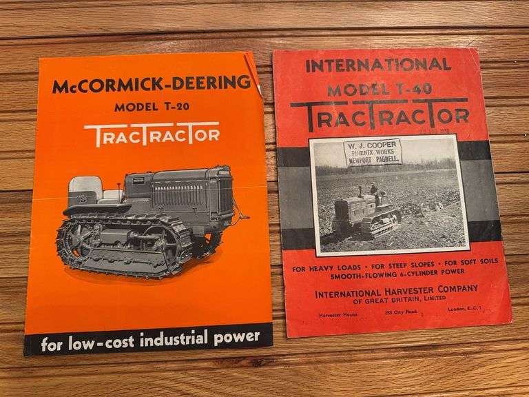 (2) IH McCormic-Deering TracTracTor Sales Literature image