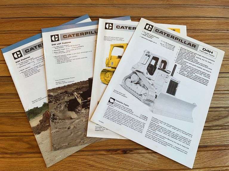 (4) Caterpillar D4 Crawler Sales Literature image