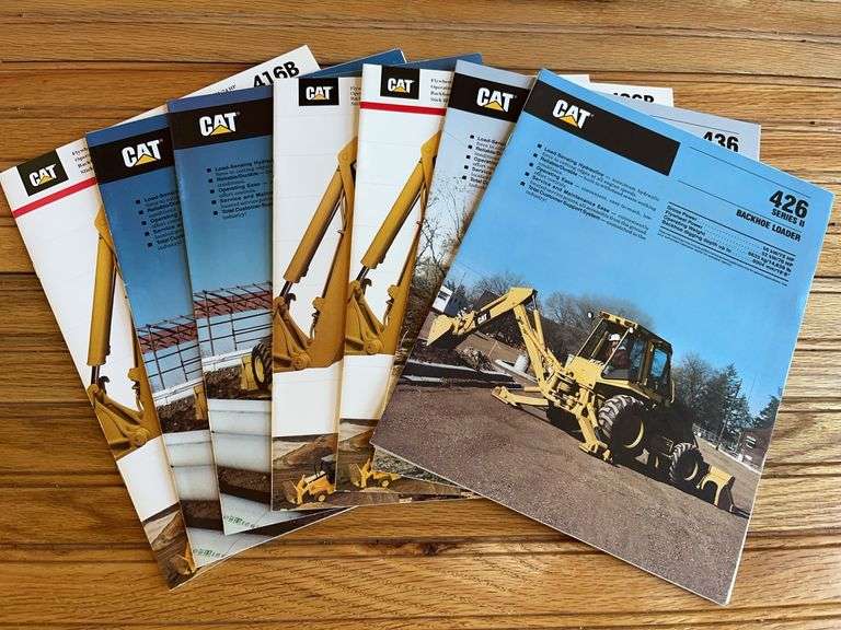 (9) Caterpillar Backhoe Sales Literature image