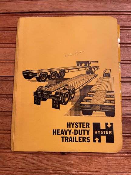 1969 Hyster Heavy-Duty Trailers Catalog image