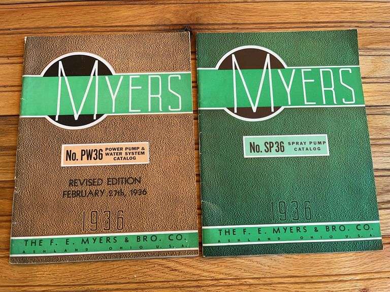 (2) 1936 F.E. Myers Catalogs image