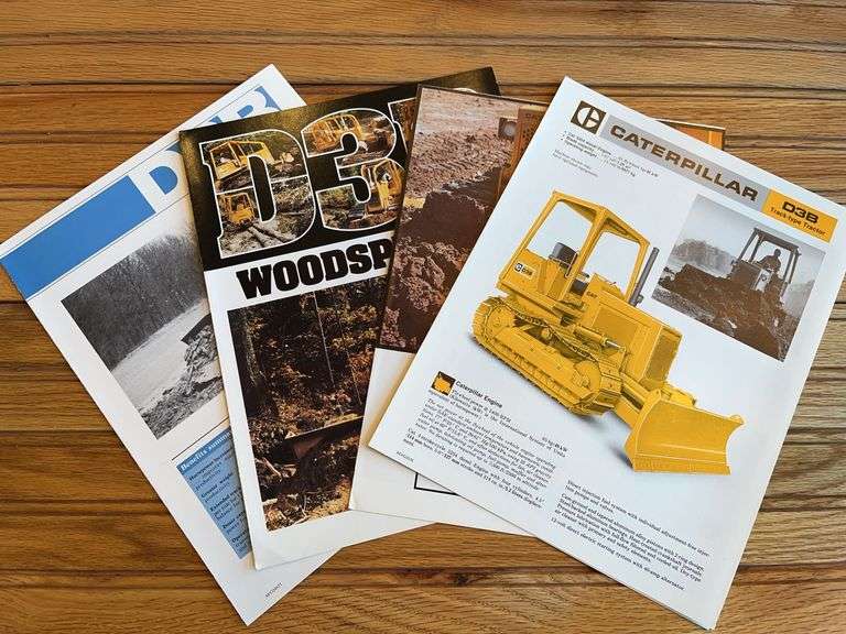 (4) Caterpillar D3B Crawler Sales Literature image