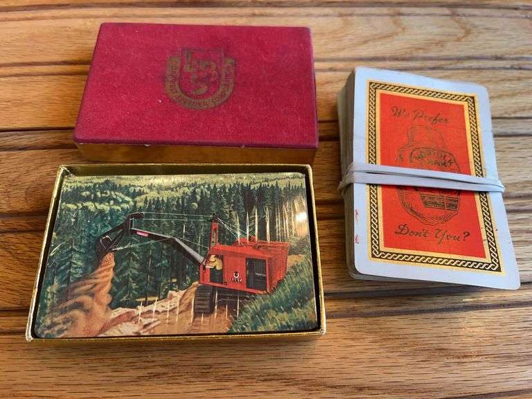 (2) Link-Belt + Norfolk Ham Playing Cards image