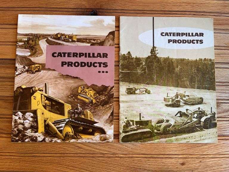 (2) 1958 +1959 Caterpillar Product Line Catalogs image
