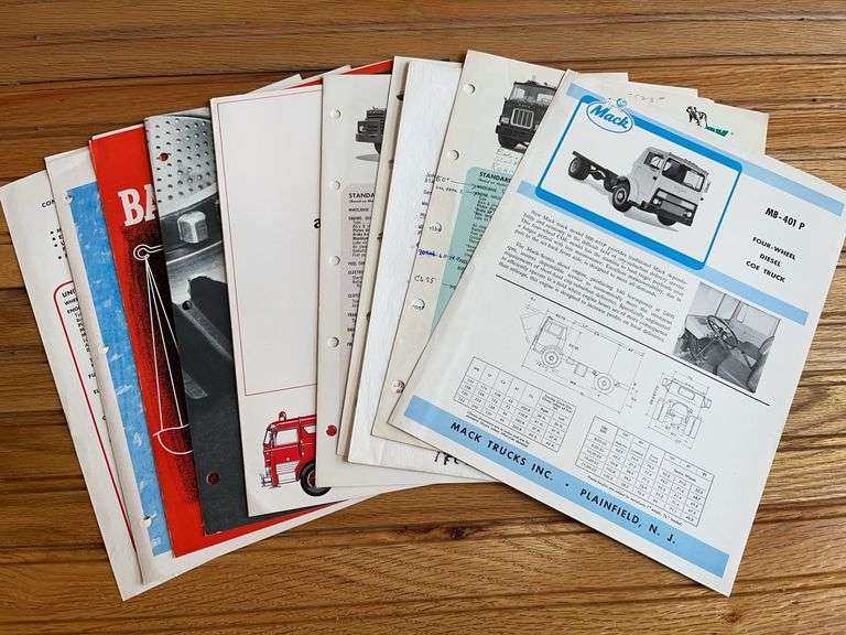 (10) Mack Truck Sales Literature image
