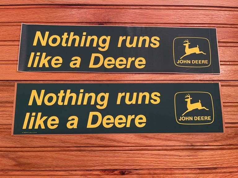 (2) John Deere Bumper Stickers image