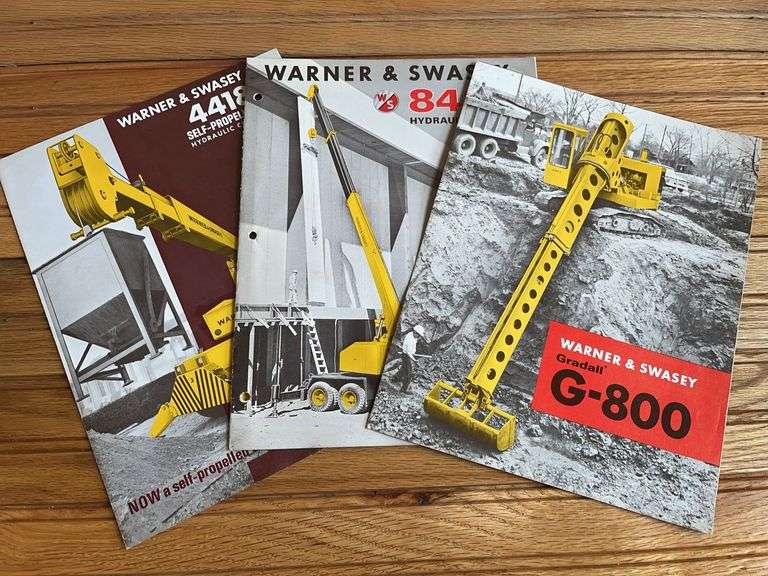 (3) Warner & Swasey Gradall Sales Literature image