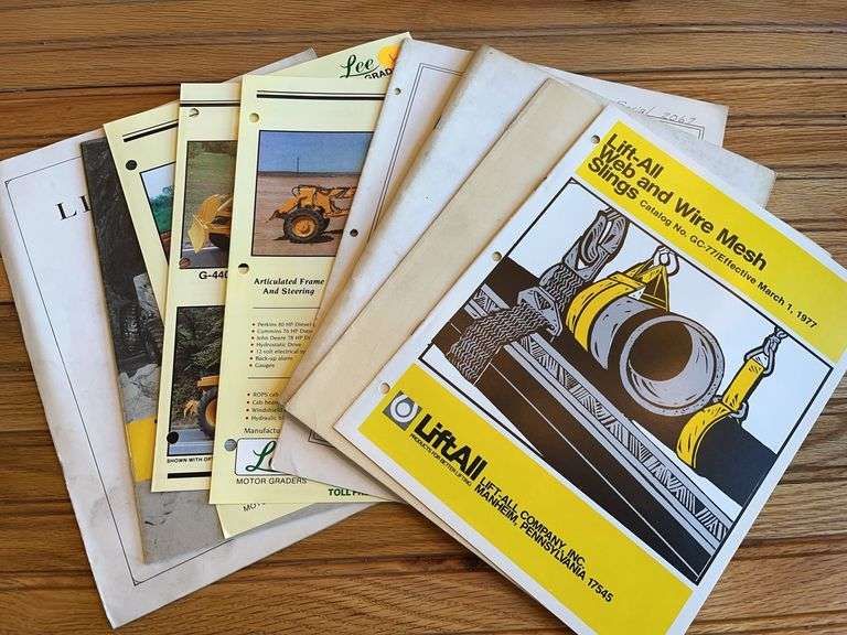 (9) Construction Equipment Sales Literature image