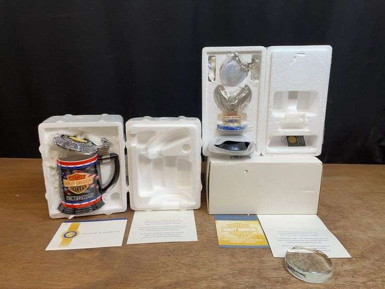 (2) Harley-Davidson Ultimate Chopper Pocket Watch + Stein Franklin Mint image