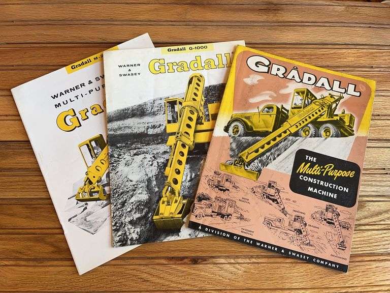 (3) Warner & Swasey Gradall Sales Literature image