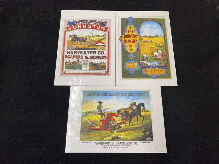 (3) Johnston Harvester Co. Prints image