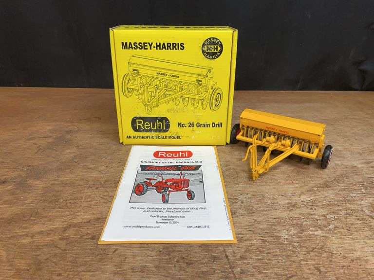 1/16 MH No. 26 Grain Drill Yellow NIB Reuhl image