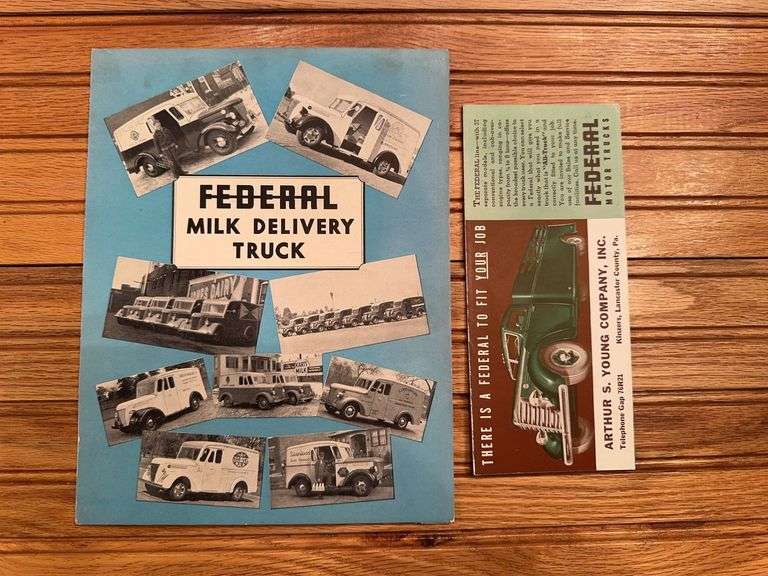 (2) Federal Trucks Sales Literature + Ink Blotter image