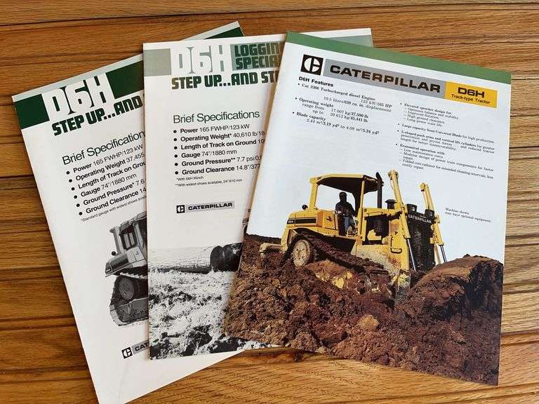 (3) Caterpillar D6 Crawler Sales Literature image