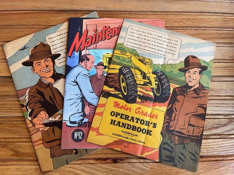 (3) Caterpillar Maintenance Guide + Operator Handbooks image