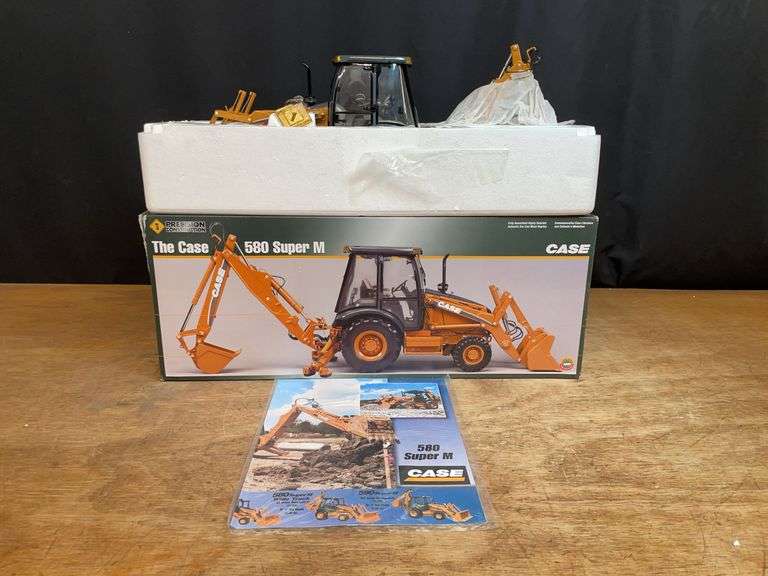 1/16 Case 580 Super M Backhoe Precision NIB Ertl image