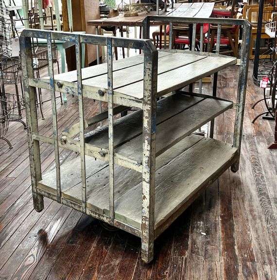 Store Fixtures - Antique Mail Cart