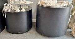 Store Fixtures - Black Round Risers